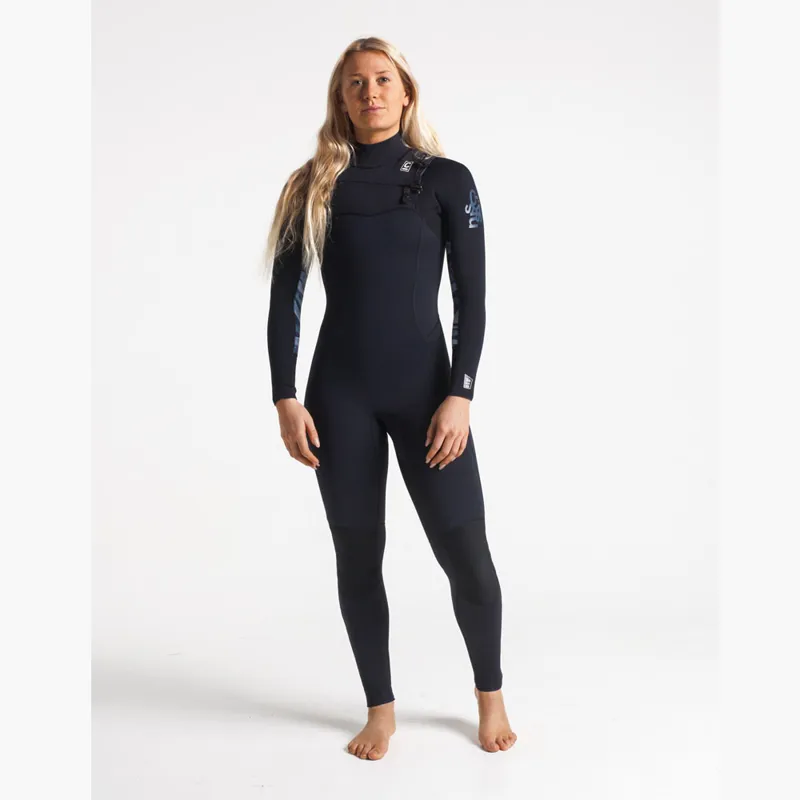 C-Skins Womens Solace 4/3 Back Zip Wetsuit Raven/Shade-1